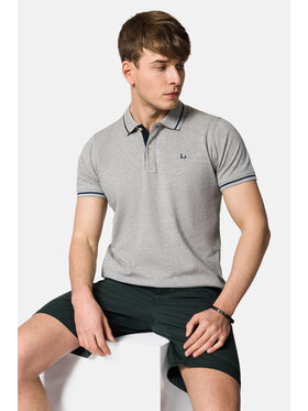 Lancerto Lancerto Polo Tom PO073123000040 Szary Regular Fit