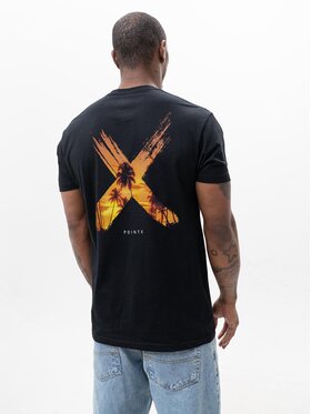 Point X Point X T-Shirt Koszulka Z Krótkim Rękawem Męska Czarna Point X Sunset M Czarny Regular Fit