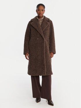 Bomboogie Bomboogie Cappotto in shearling CW360STSFC5 Marrone Regular Fit