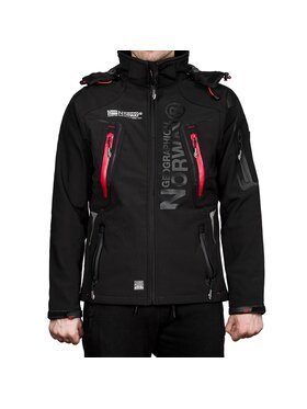 Geographical Norway Geographical Norway Kurtka softshell WU6068H/GN-BLACK / RED Czarny Regular Fit