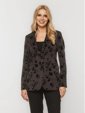 Willsoor Willsoor Marynarka 68165 Szary Slim Fit