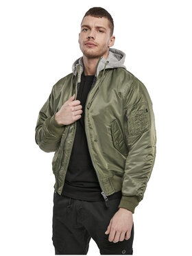 Brandit Brandit Kurtka bomber 3150.136.4XL Zielony Regular Fit
