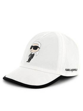 KARL LAGERFELD KARL LAGERFELD Шапка с козирка Z30574 Бял