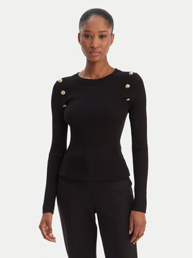Guess Guess Sweter W6RR58 Z2YK2 Czarny Regular Fit
