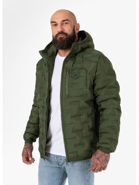 PITBULL PITBULL Kurtka zimowa Kurtka zimowa męska Firestone XL Zielony Regular Fit