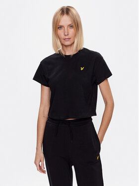 Lyle & Scott Lyle & Scott Tričko Cropped TSW1607V Čierna Regular Fit