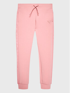 Guess Guess Spodnie dresowe J2YQ24 FL03S Różowy Regular Fit