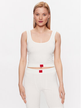 Hugo Hugo Тениска на пижама 50490639 Бежов Slim Fit