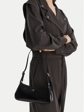 Calvin Klein Calvin Klein Kabelka Ck Metallic Small Shoulder Bag LV04F3304G Čierna