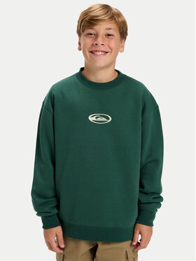 Quiksilver Quiksilver Суитшърт Salt Water Graphic EQBFT03960 Зелен Regular Fit