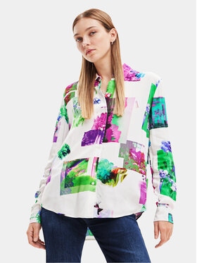 Desigual Desigual Πουκάμισο 23WWCW20 Λευκό Regular Fit