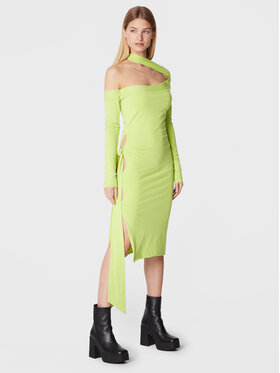 ROTATE ROTATE Kleid für den Alltag Beca RT1666 Grün Slim Fit