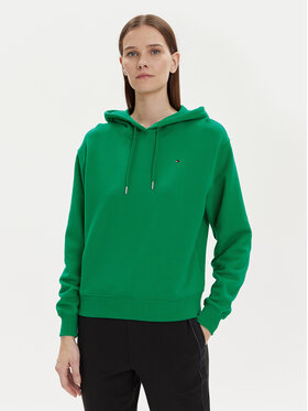 Tommy Hilfiger Tommy Hilfiger Felpa Flag WW0WW41245 Verde Relaxed Fit