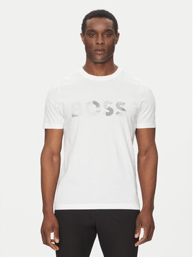 BOSS BOSS Тишърт Glamping 50537834 Бял Regular Fit