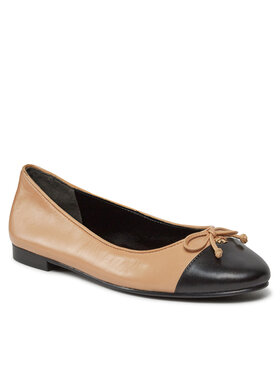 Tory Burch Tory Burch Balerinos Cap-Toe Ballet 154513 Smėlio