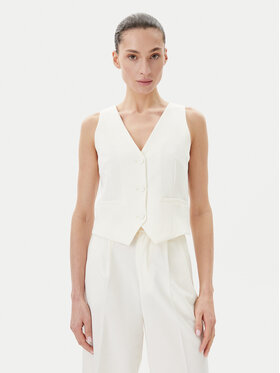 Rinascimento Rinascimento Weste CFC0123672003 Écru Regular Fit