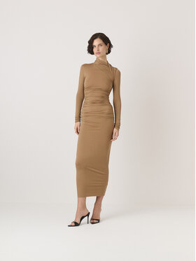 La Mania La Mania Vestito CARO Beige Classic Fit