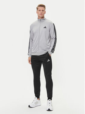 adidas adidas Trenerka Basic 3-Stripes JI8876 Siva Regular Fit