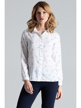 FIGL FIGL Košile M284 Écru Regular Fit