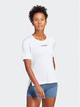 adidas adidas Koszulka techniczna Terrex Multi T-Shirt HM4040 Biały Regular Fit