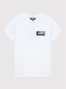 DKNY DKNY Tricou D35S30 M Alb Regular Fit