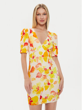 Morgan Morgan Poletna obleka 241-RAMIN.F Rumena Slim Fit