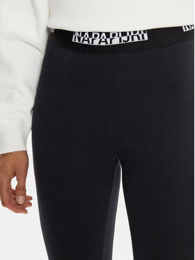 Napapijri Leggings M-Box Logo NP0A4HZ7 Crna Slim Fit