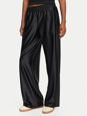 adidas adidas Pantaloni din material Essentials Satin KV6849 Negru Regular Fit