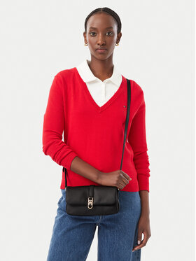Tommy Hilfiger Tommy Hilfiger Ročna torba Th Libre Mini Crossover AW0AW19198 Črna