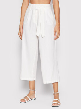 ONLY ONLY Pantaloni culotte Caro 15255128 Alb Relaxed Fit