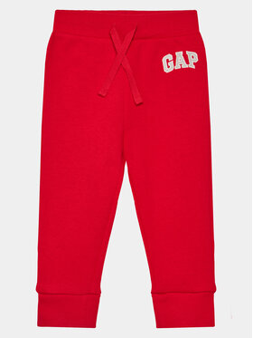 Gap Gap Spodnie dresowe 633913-02 Czerwony Regular Fit