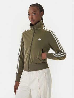 adidas adidas Mikina Firebird Classic KQ6531 Zelená Regular Fit