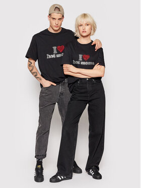 2005 2005 T-Shirt Unisex Hot Moms Černá Relaxed Fit