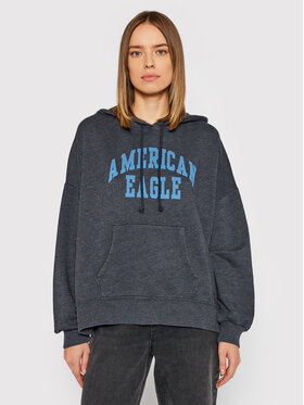 American Eagle American Eagle Sweatshirt 045-1455-1642 Dunkelblau Classic Fit