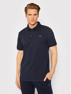 4F 4F Polo NOSH4-TSM356 Granatowy Regular Fit