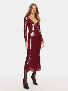 BARDOT BARDOT Коктейлна рокля Verona 58859DB Бордо Slim Fit