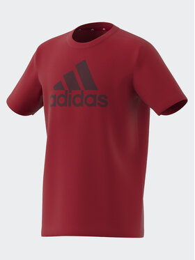 adidas adidas Tricou Essentials Big Logo Cotton T-Shirt IJ6262 Roșu Regular Fit