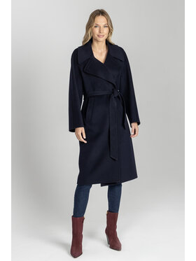 Deni Cler Milano Deni Cler Milano Płaszcz T-DC-8050-E5-90-58-1 Granatowy Regular Fit