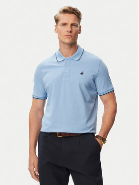 Beverly Hills Polo Club Beverly Hills Polo Club Polo särk P-SS26M-P42561BBU Helesinine Regular Fit
