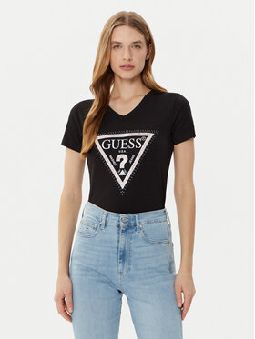 Guess Guess T-shirt W5RI21 J1314 Crna Regular Fit