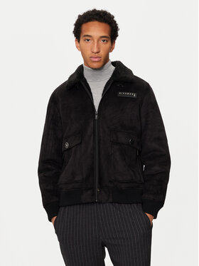 Richmond X Richmond X Bunda z imitace kůže UMA24167MT Černá Regular Fit