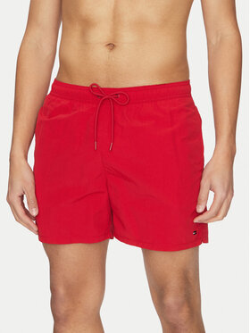 Tommy Hilfiger Tommy Hilfiger Szorty kąpielowe UM0UM03477 Czerwony Regular Fit