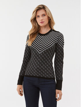 Guess Guess Sweater W3BR26 Z3AE0 Fekete Slim Fit