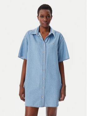 Tommy Jeans Tommy Jeans Rochie de blugi DW0DW20112 Albastru Relaxed Fit