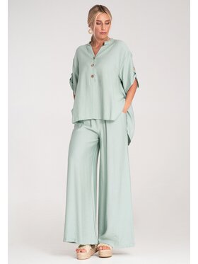 FIGL FIGL Súprava košele a nohavíc M1220 Zelená Regular Fit