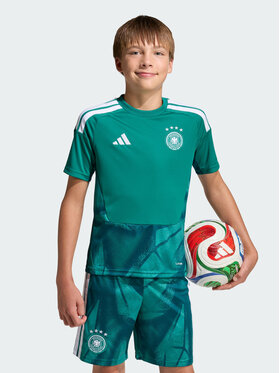adidas adidas Koszulka techniczna Germany 26 Home Goalkeeper Kids Jersey Zielony Regular Fit