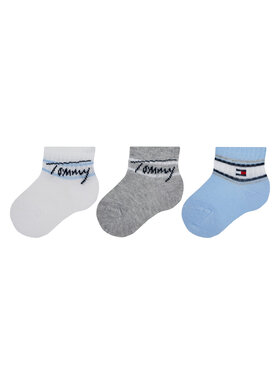 Tommy Hilfiger Tommy Hilfiger Zestaw 3 par wysokich skarpet dziecięcych 701224998 Biały