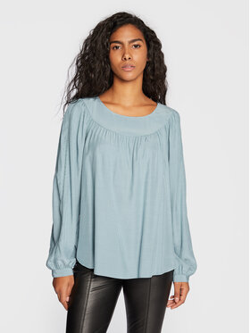 Comma Comma Bluza 2120351 Modra Regular Fit