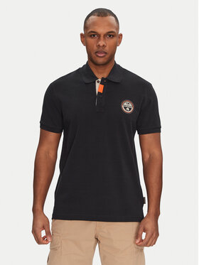 Napapijri Napapijri Polo marškinėliai E-Clanis NP0A4ID39411 Juoda Regular Fit