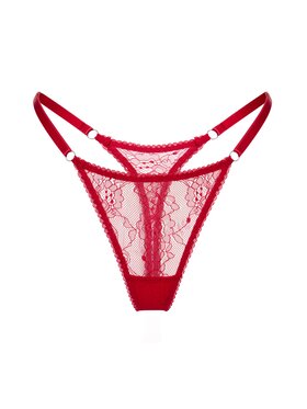 Merci Lingerie Merci Lingerie Stringi EBR09OP06T Czerwony